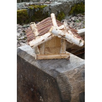 Mangeoire bouleau "cabane"